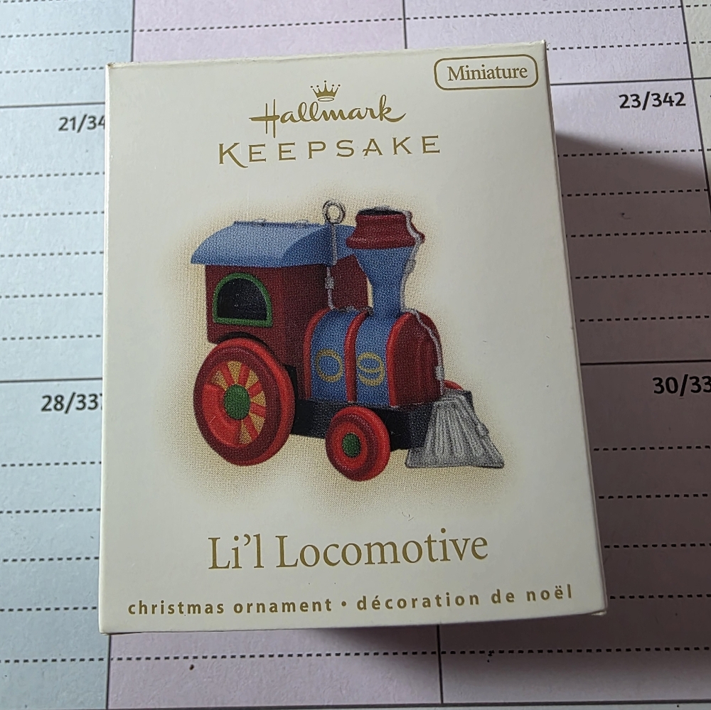 Hallmark Keepsake Miniature Colorful Train Ornament 2009